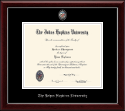 Johns Hopkins University diploma frame - Masterpiece Medallion Diploma Frame in Gallery Silver