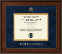 Saint Vincent College Presidential Masterpiece Diploma Frame in Madison