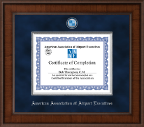 American Association of Airport Executives certificate frame - Presidential Masterpiece Certificate Frame in Madison