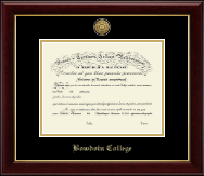 Bowdoin College Gold Engraved Medallion Diploma Frame in Gallery