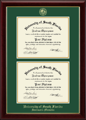 University of South Florida diploma frame - Double Diploma Frame in Gallery