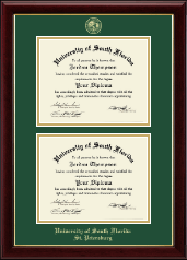 University of South Florida diploma frame - Double Diploma Frame in Gallery