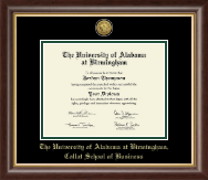 The University of Alabama at Birmingham Gold Engraved Medallion Diploma Frame in Hampshire