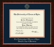 The University of Texas at Tyler diploma frame - Gold Embossed Diploma Frame in Murano