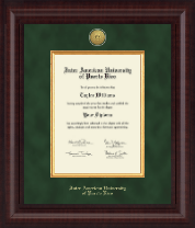 Inter American University of Puerto Rico Presidential Gold Engraved Diploma Frame in Premier