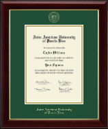 Inter American University of Puerto Rico Gold Embossed Diploma Frame in Gallery