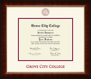 Grove City College Dimensions Diploma Frame in Murano