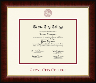 Grove City College diploma frame - Dimensions Diploma Frame in Murano