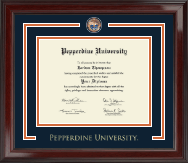 Pepperdine University Showcase Edition Diploma Frame in Encore