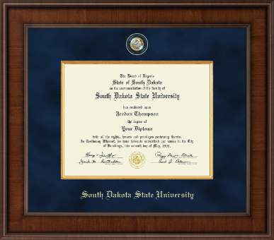 South Dakota State University diploma frame - Presidential Masterpiece Diploma Frame in Madison