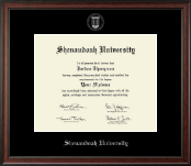 Shenandoah University Silver Embossed Diploma Frame in Studio