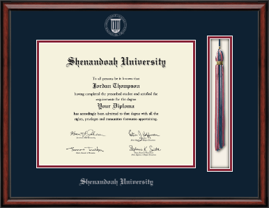 Shenandoah University diploma frame - Tassel & Cord Diploma Frame in Southport