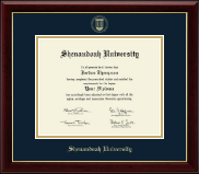 Shenandoah University Gold Embossed Diploma Frame in Gallery