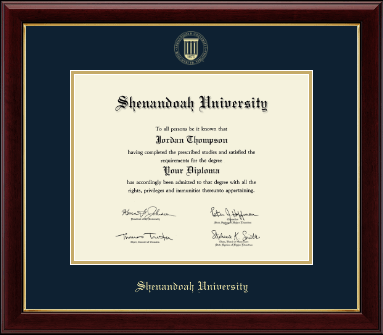 Shenandoah University diploma frame - Gold Embossed Diploma Frame in Gallery