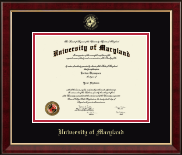 University of Maryland, College Park diploma frame - Personalized Gold Embossed Diploma Frame in Murano