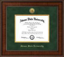 Adams State University  Presidential Gold Engraved Diploma Frame in Madison