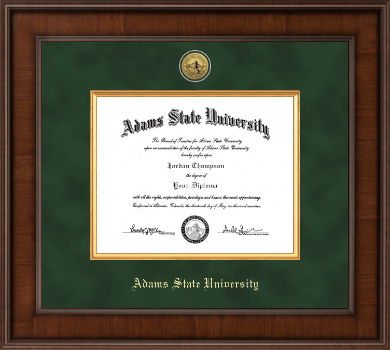 Adams State University diploma frame - Presidential Gold Engraved Diploma Frame in Madison
