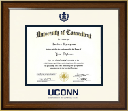 University of Connecticut Dimensions Diploma Frame in Westwood