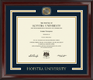 Hofstra University diploma frame - Showcase Edition Diploma Frame in Encore