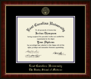 East Carolina University diploma frame - Gold Embossed Diploma Frame in Murano