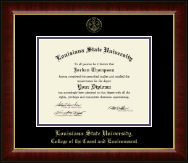 Louisiana State University diploma frame - Gold Embossed Diploma Frame in Murano