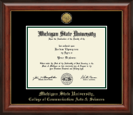 Michigan State University diploma frame - Gold Engraved Medallion Diploma Frame in Lancaster