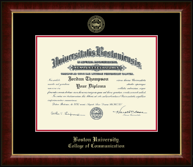 Boston University diploma frame - Gold Embossed Diploma Frame in Murano