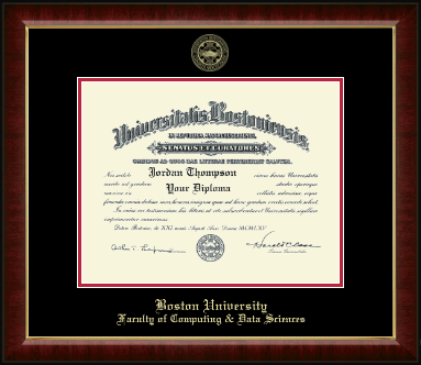 Boston University diploma frame - Gold Embossed Diploma Frame in Murano