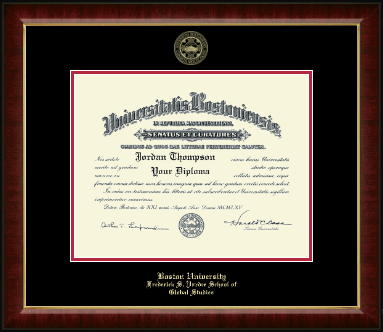 Boston University diploma frame - Gold Embossed Diploma Frame in Murano