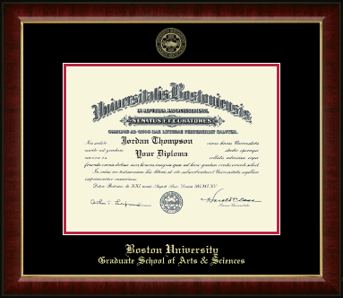 Boston University diploma frame - Gold Embossed Diploma Frame in Murano