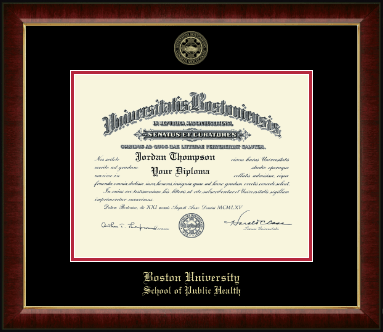 Boston University diploma frame - Gold Embossed Diploma Frame in Murano