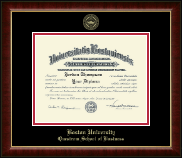 Boston University Gold Embossed Diploma Frame in Murano