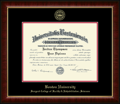 Boston University diploma frame - Gold Embossed Diploma Frame in Murano