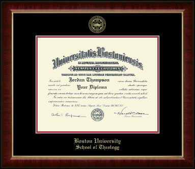 Boston University diploma frame - Gold Embossed Diploma Frame in Murano