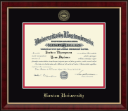 Boston University diploma frame - Personalized Gold Embossed Diploma Frame in Murano