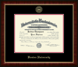 Gold Embossed Diploma Frame