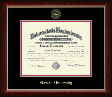 Boston University diploma frame - Gold Embossed Diploma Frame in Murano