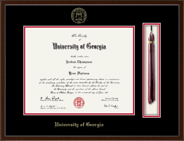 University of Georgia diploma frame - Tassel & Cord Diploma Frame in Delta