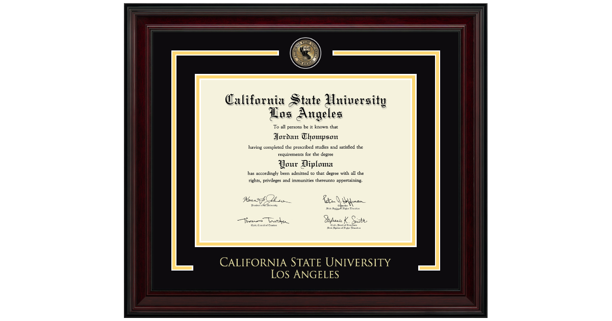 Showcase Edition Diploma Frame in Encore California State