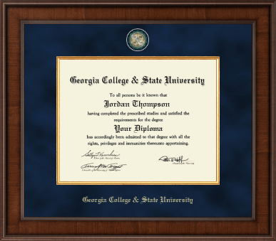 Georgia College & State University diploma frame - Presidential Masterpiece Diploma Frame in Madison