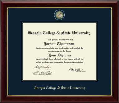 Georgia College & State University diploma frame - Masterpiece Medallion Diploma Frame in Gallery