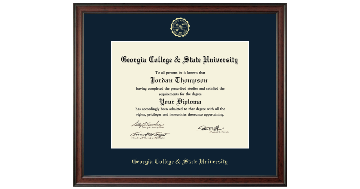 Gold Embossed Diploma Frame in Studio College & State