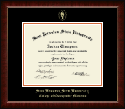 Sam Houston State University diploma frame - Gold Embossed Diploma Frame in Murano