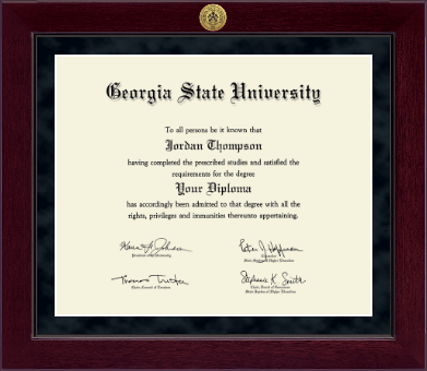 Georgia State University diploma frame - Millennium Gold Engraved Diploma Frame in Cordova