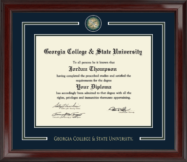 Georgia College & State University diploma frame - Showcase Edition Diploma Frame in Encore