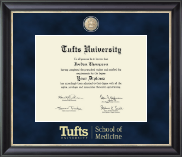 Tufts University diploma frame - Regal Edition Diploma Frame in Noir