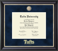 Tufts University Regal Edition Diploma Frame in Noir