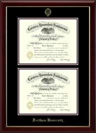 Double Diploma Frame