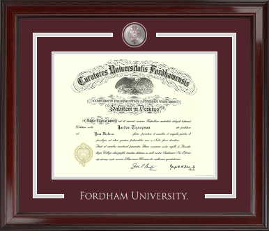 Fordham University diploma frame - Showcase Edition Diploma Frame in Encore