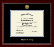 Ithaca College diploma frame - Gold Engraved Medallion Diploma Frame in Sutton
